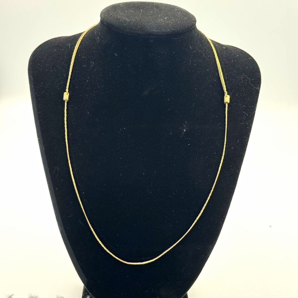 Gold Tone Adjustable Chain Necklace